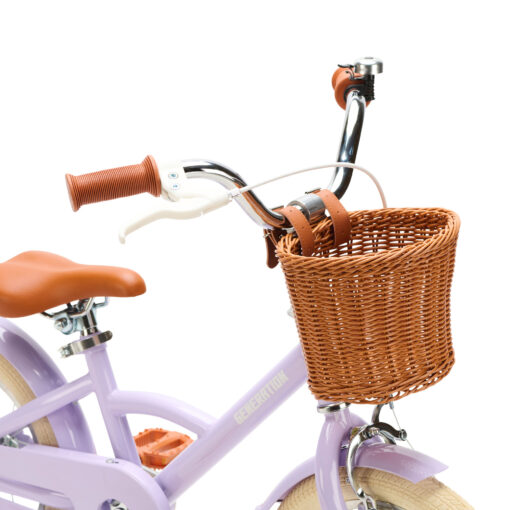 De Generation Classic 14 inch Lila – Kinderfiets, biedt stijl, veiligheid, en comfort voor kinderen van 3-5 jaar. Inclusief zijwieltjes en eenvoudige montage. Bestel vandaag nog!