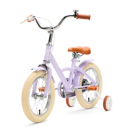De Generation Classico 14 inch Lila – Kinderfiets, biedt stijl, veiligheid, en comfort voor kinderen van 3-5 jaar. Inclusief zijwieltjes en eenvoudige montage. Bestel vandaag nog!